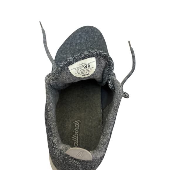 Allbirds Sneakers Women 8 Gray Merino Wool Runners Soft Cozy Walking Sustainable - Picture 9 of 9